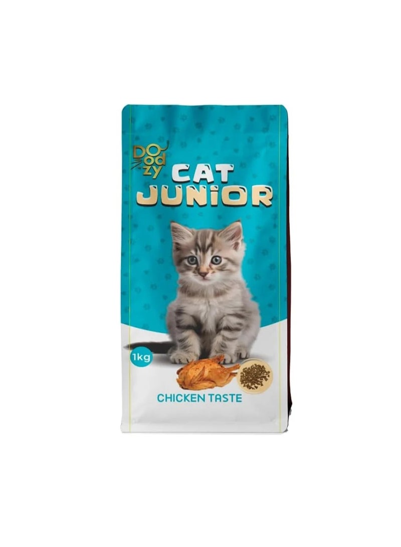 دودزي طعام جاف للقطط الصغيرة (جونيور) - 1 كجم تركيبة النمو المتوازن